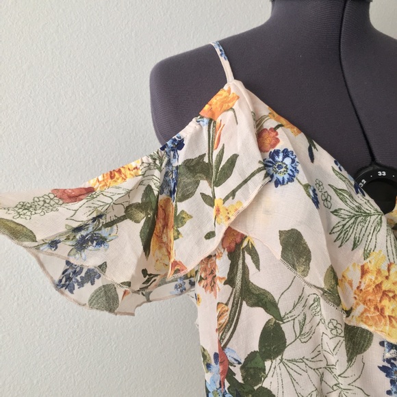 June & Hudson Boho Cold Shoulder Midi Dress - Picture 5 of 16